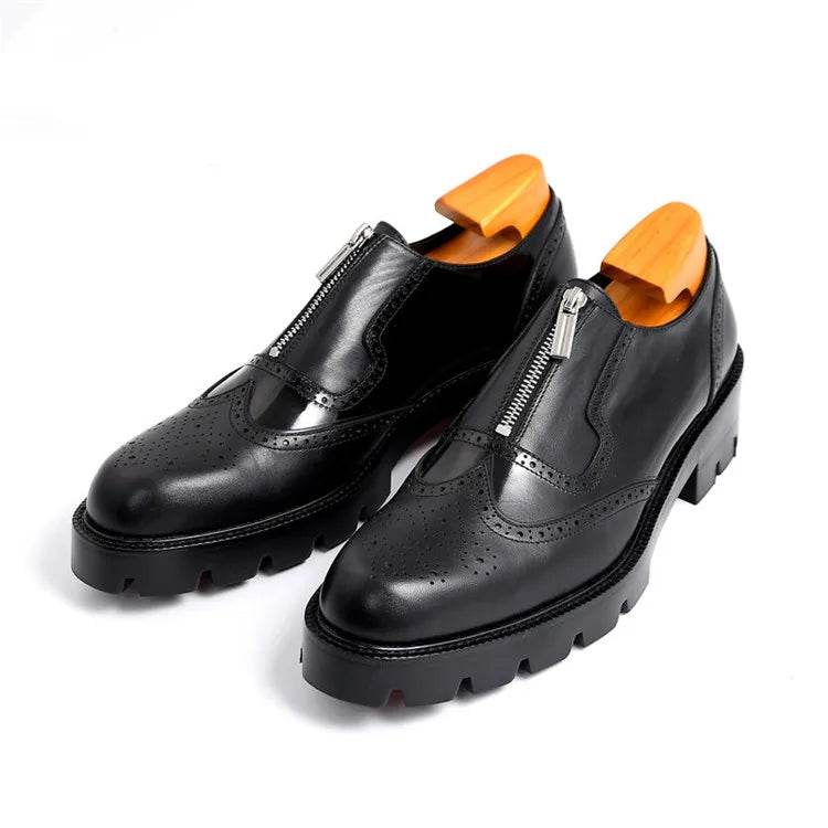 New sapato de couro masculino mens dress shoes chaussure hommes genuine leather dress shoes for men - FLORANZANI- Beauté & Santé