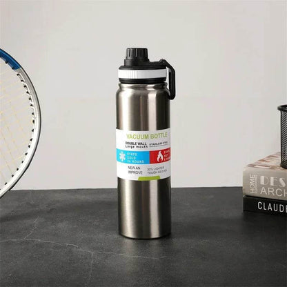 Portable Portable Stainless Steel Space Pot Thermos Cup Large Capacity Sports Kettle Travel Car Water Cup - FLORANZANI- Beauté & Santé