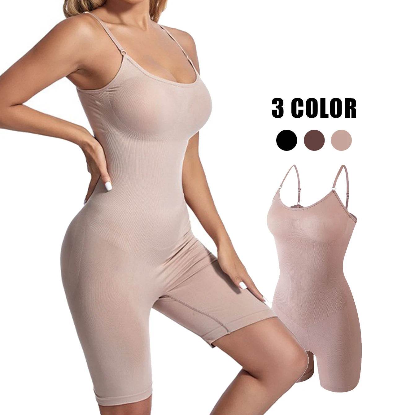 Women Bodysuit Sexy Shapewear Boxer Briefs Tummy Control Full Shaper Slimming Sheath Butt Lifter Thigh Slimmer Abdomen Corset - FLORANZANI- Beauté & Santé