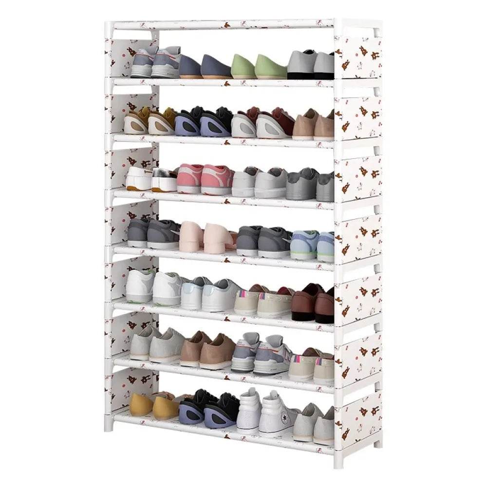 Bear pattern Shoe Rack Furniture Multi-Layer Outside Cover Storage Cabinet Home Indoor Waterproof Protective Organize shoe rack - FLORANZANI- Beauté & Santé