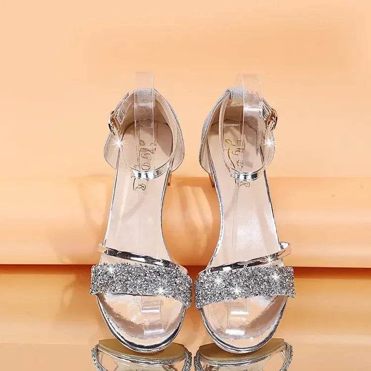 2025 New Fashion Women's Sandals Gold and Silver Low Heel Casual Shoes Women Open Toe Summer Light Fashion Women's Shoes - FLORANZANI- Beauté & Santé