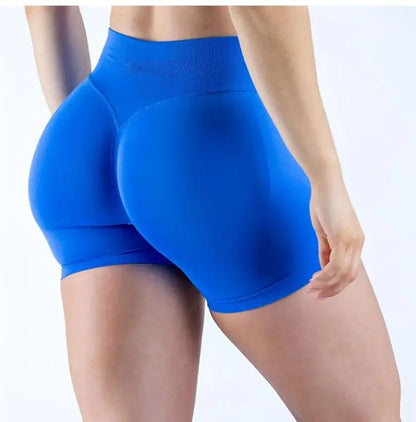 Epligg Women Fitness Sports Shorts 4.5" With logo Gym Shorts Low Ribbed Band Workout Scrunch Butt Yoga Booty Running Short Pants - FLORANZANI- Beauté & Santé