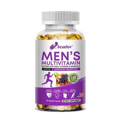 Men's Daily Multivitamin - 22 Vitamins & Minerals, Dietary Supplement for Immunity, Energy, Digestion, Skin, and Overall Health - FLORANZANI- Beauté & Santé