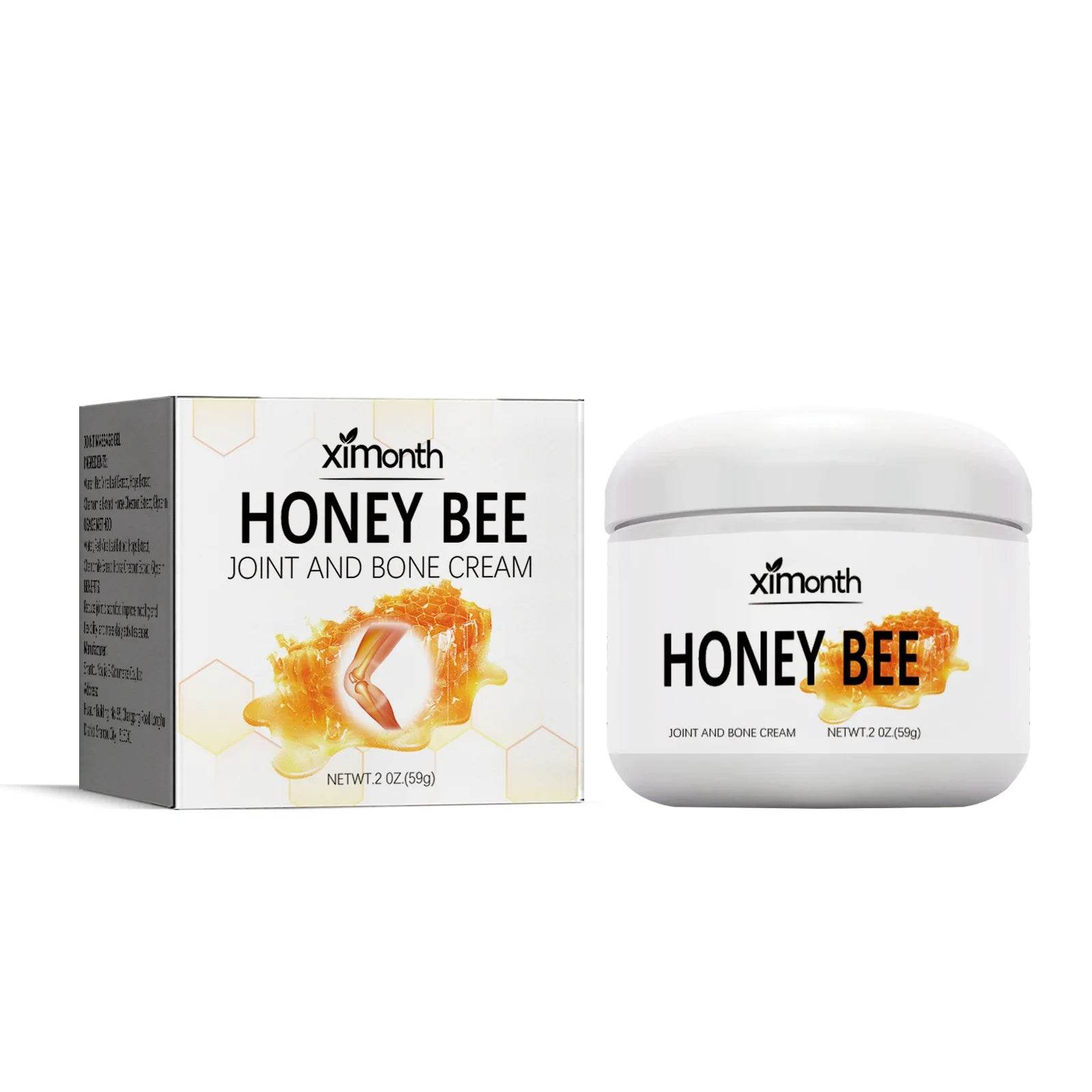 59g Honey Bee Joint Bone Cream Honey Bee Cream Honey Bee Venom Pain and Bone Healing Cream for Joint Shoulder and Neck Pain - FLORANZANI- Beauté & Santé