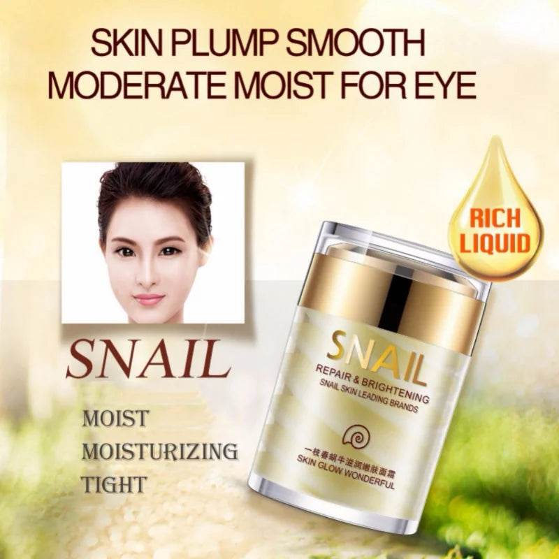 Snail Collagen Face Cream Whitening Moisture Anti Aging Facial Firming Cream Anti Wrinkles Eye Bags Korean Skin Care Product 60g - FLORANZANI- Beauté & Santé