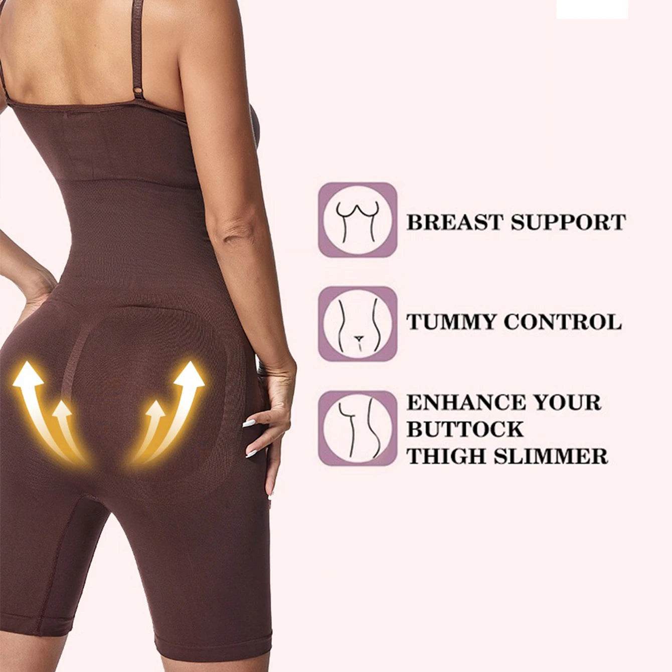 Women Bodysuit Sexy Shapewear Boxer Briefs Tummy Control Full Shaper Slimming Sheath Butt Lifter Thigh Slimmer Abdomen Corset - FLORANZANI- Beauté & Santé