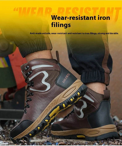 Protection Safety Shoes Anti-puncture Work Hiker Boots Slip Resistant Steel Toe Wear Resistant Indestructible Safety Shoes - FLORANZANI- Beauté & Santé