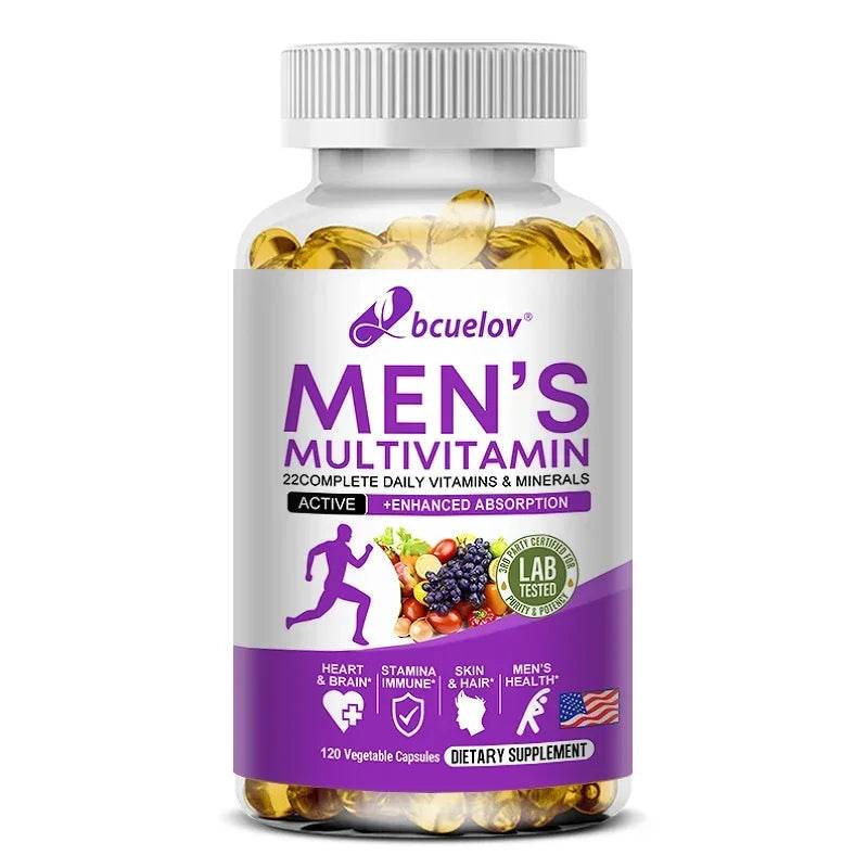 Men's Daily Multivitamin - 22 Vitamins & Minerals, Dietary Supplement for Immunity, Energy, Digestion, Skin, and Overall Health - FLORANZANI- Beauté & Santé