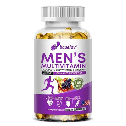 Men's Daily Multivitamin - 22 Vitamins & Minerals, Dietary Supplement for Immunity, Energy, Digestion, Skin, and Overall Health - FLORANZANI- Beauté & Santé