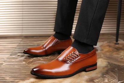 Business Dress Men Shoes Square Toe Leather Party Wedding Shoes Men Quality Gentleman Shoess 48 Casual Man Office Shoes 2024 - FLORANZANI- Beauté & Santé