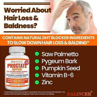 Balincer Men's Prostate Health Supplement DHT Hair Supports Urinary Tract Health - FLORANZANI- Beauté & Santé