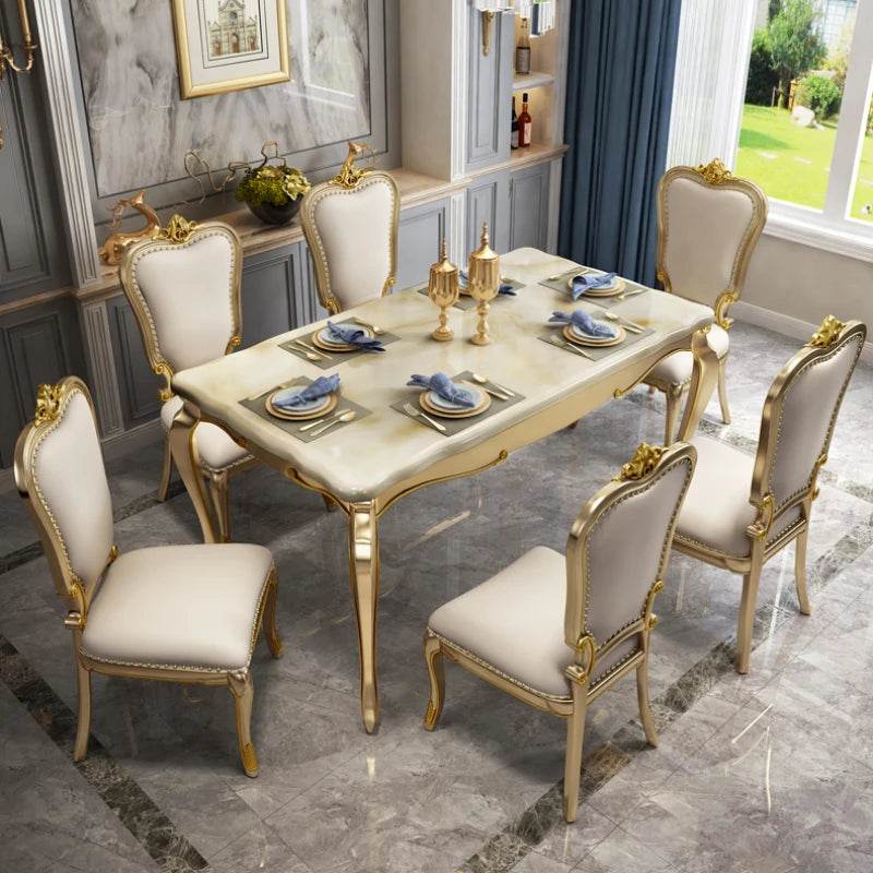 Designer Luxury Dining Table Home Modern Space Saving Dining Table Restaurant Center Mesa Comedor Living Room Sets Furniture - FLORANZANI- Beauté & Santé