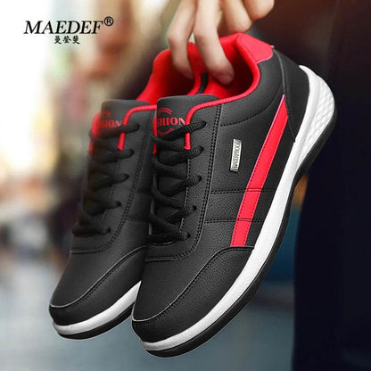 MAEDEF Shoes for Men Leather Sneaker Waterproof Casual Comfortable Men's Sneaker Lace Up Footwear Vulcanized Man Shoe Masculino - FLORANZANI- Beauté & Santé