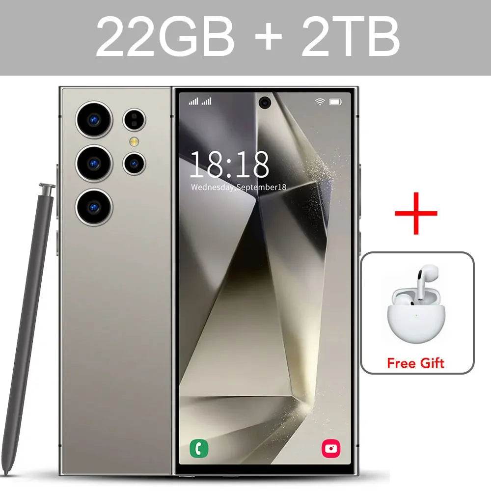 New S24 Ultra 7.3HD Cellphones Global Version 4G 5G Original Smartphone Android 14 Cell Phone Snapdragon 8 gen 3 Mobile Phones - FLORANZANI- Beauté & Santé