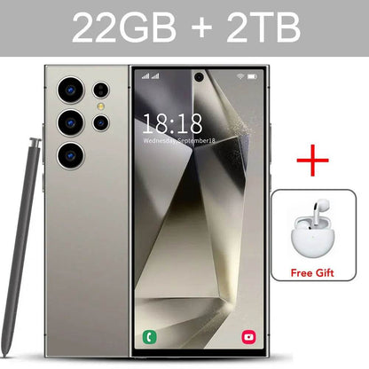 New S24 Ultra 7.3HD Cellphones Global Version 4G 5G Original Smartphone Android 14 Cell Phone Snapdragon 8 gen 3 Mobile Phones - FLORANZANI- Beauté & Santé