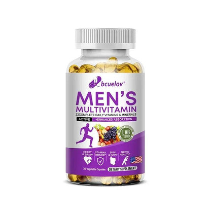 Men's Daily Multivitamin - 22 Vitamins & Minerals, Dietary Supplement for Immunity, Energy, Digestion, Skin, and Overall Health - FLORANZANI- Beauté & Santé