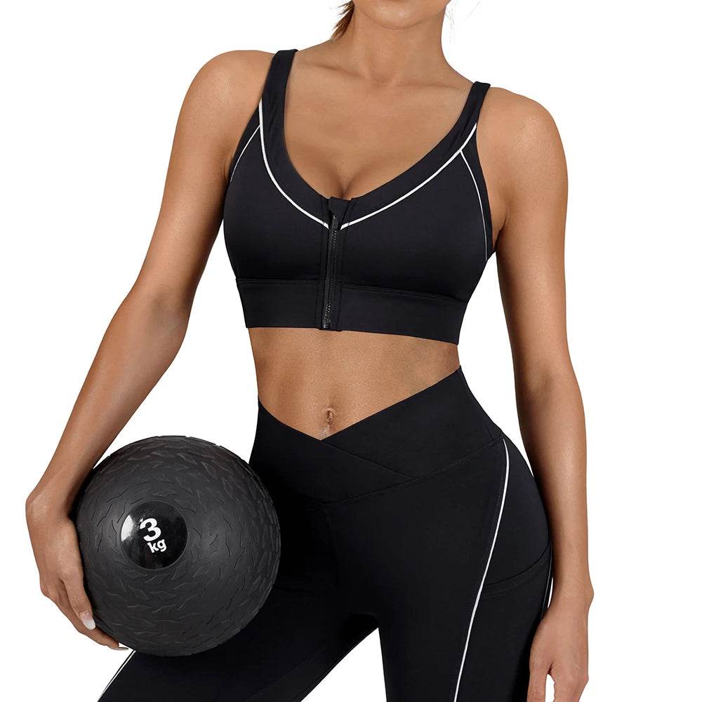 Sports Yoga Bras Women Crop Top Breathable Yoga Bra Push up Shockproof Workout Top Women's underwear Sports Top For Fitness - FLORANZANI- Beauté & Santé