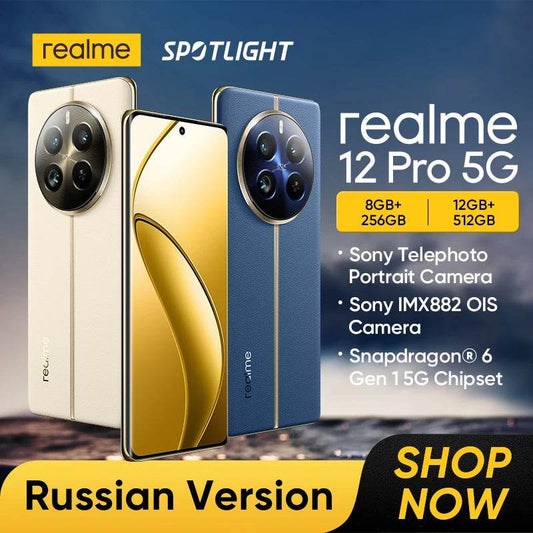 [World Premiere] realme 12 Pro 5G Smartphone 32MP Telephoto Portrait Camera Sony IMX882 OIS Camera Snapdragon® 6 Gen 1 Processor - FLORANZANI- Beauté & Santé