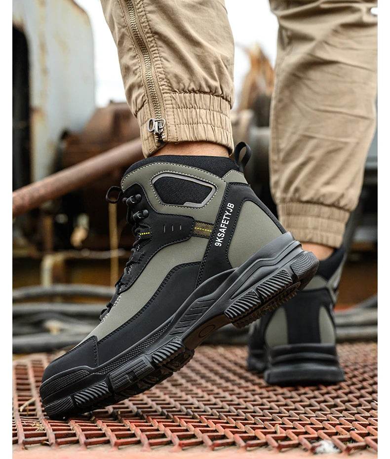 Indestructible Safety Shoes Anti-puncture Work Hiker Boots Anti Shock High Top Sneakers Security Protective Shoes for Men - FLORANZANI- Beauté & Santé