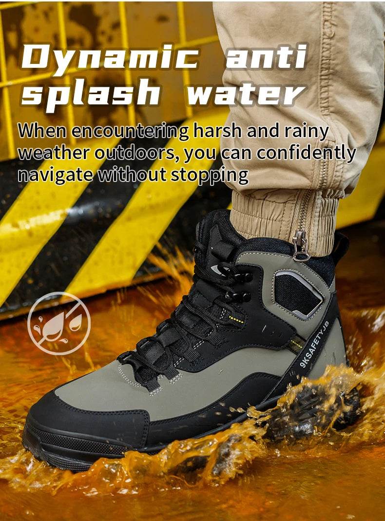 Indestructible Safety Shoes Anti-puncture Work Hiker Boots Anti Shock High Top Sneakers Security Protective Shoes for Men - FLORANZANI- Beauté & Santé