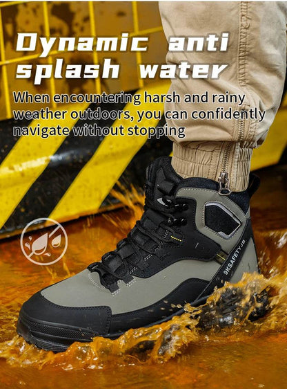 Indestructible Safety Shoes Anti-puncture Work Hiker Boots Anti Shock High Top Sneakers Security Protective Shoes for Men - FLORANZANI- Beauté & Santé