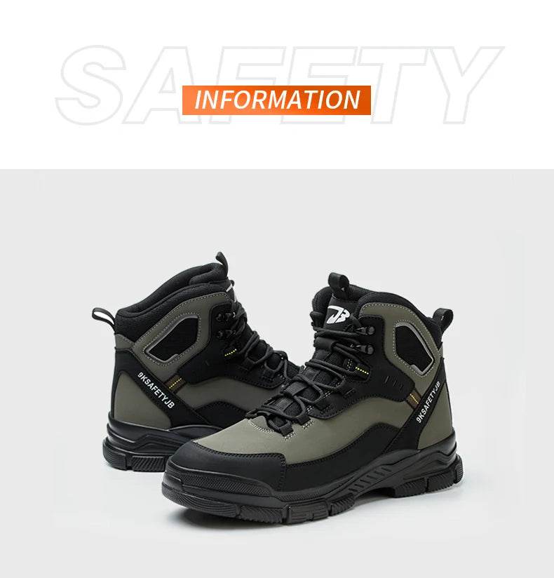 Indestructible Safety Shoes Anti-puncture Work Hiker Boots Anti Shock High Top Sneakers Security Protective Shoes for Men - FLORANZANI- Beauté & Santé