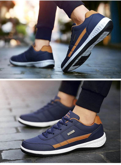 New Men Shoes Casual Shoes Leather Lace-Up Casual Sports Shoes Outdoor Wear-Resistant Vulcanized Shoes High-Quality Men Shoes - FLORANZANI- Beauté & Santé