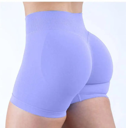 Epligg Women Fitness Sports Shorts 4.5" With logo Gym Shorts Low Ribbed Band Workout Scrunch Butt Yoga Booty Running Short Pants - FLORANZANI- Beauté & Santé