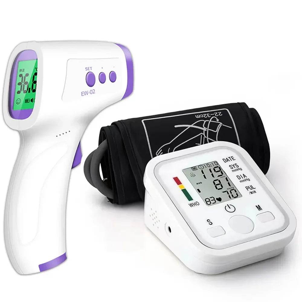 Medical Automatic Sphygmomanometer Digital Arm Wrist BP Blood Pressure Monitor Tensiometer Tonometer Heart Rate Pulse Meter - FLORANZANI- Beauté & Santé