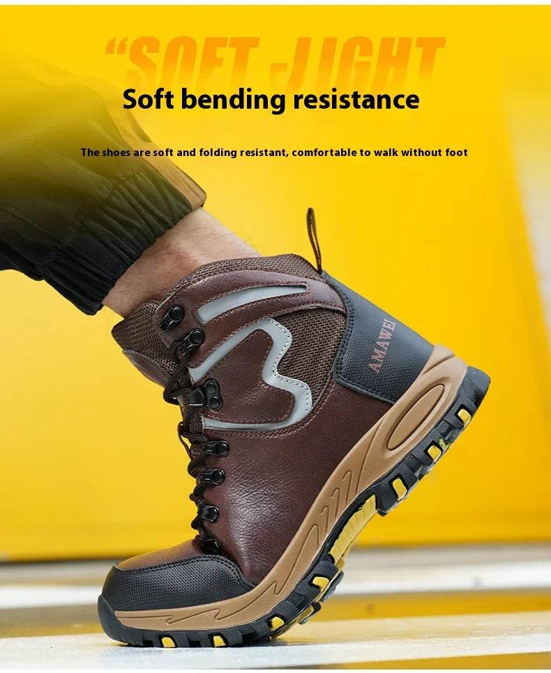 Protection Safety Shoes Anti-puncture Work Hiker Boots Slip Resistant Steel Toe Wear Resistant Indestructible Safety Shoes - FLORANZANI- Beauté & Santé