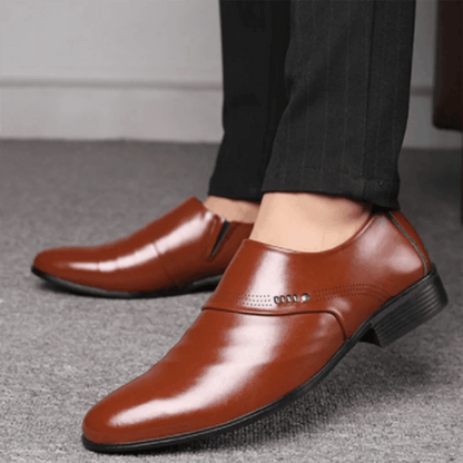 Men Shoes Casual Fashion Mens Dress Shoes for Male Party Sneakers Plus Size Slip on Black Leather Loafer Sapato Social Masculino - FLORANZANI- Beauté & Santé