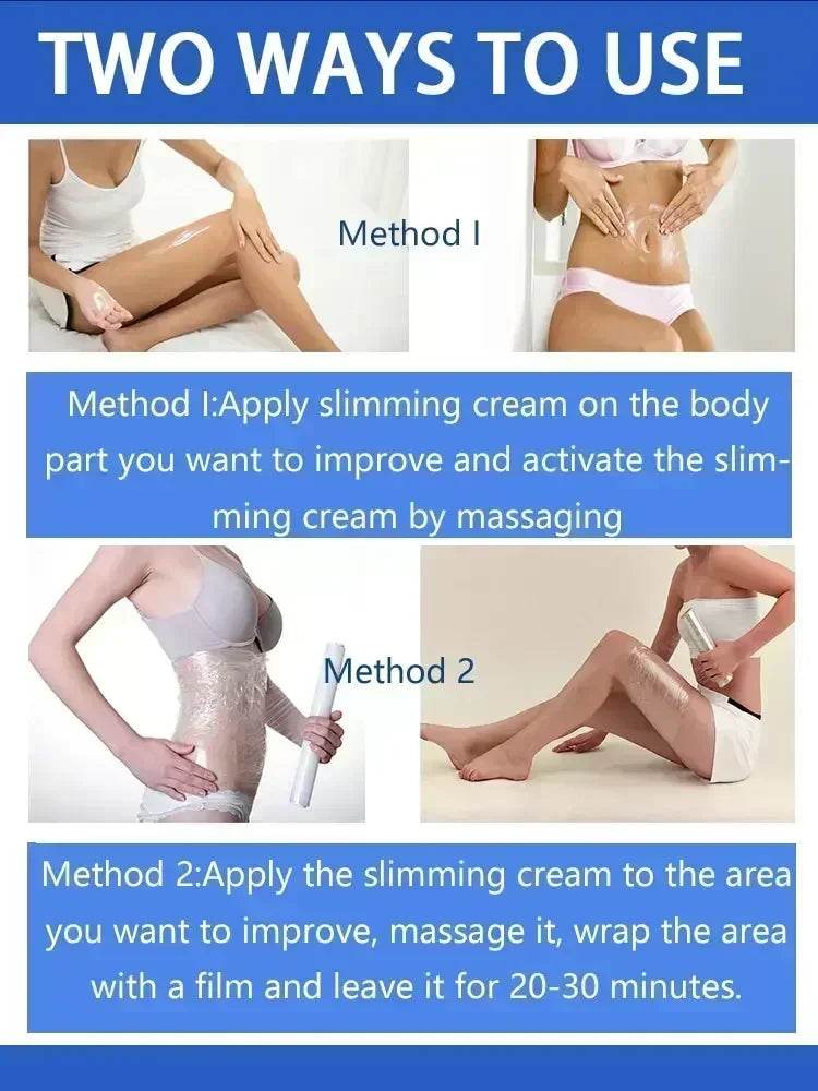 Slimming massage Cream Fat Burning Thigh Full Body Sculpting 7 Days Powerful Weight Loss for Man Woman Fast Belly - FLORANZANI- Beauté & Santé