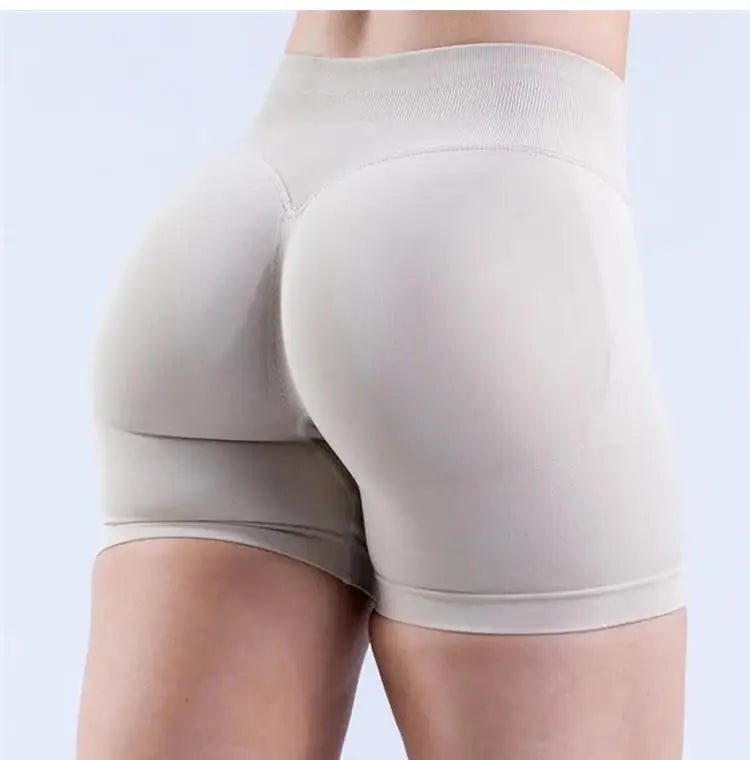 Epligg Women Fitness Sports Shorts 4.5" With logo Gym Shorts Low Ribbed Band Workout Scrunch Butt Yoga Booty Running Short Pants - FLORANZANI- Beauté & Santé