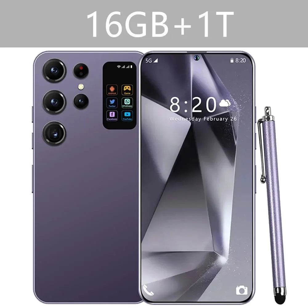 2025 Cellphones S24 Ultra 7.3 Inch 4G 5G Original Smartphone Dual SIM Android 14 Cell Phone Global Version Smart Mobile Phones - FLORANZANI- Beauté & Santé