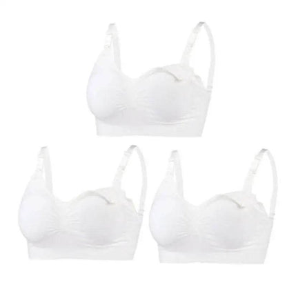 3pcs/Set High Quality Maternity Nursing Bras Cotton Breastfeeding Pregnant Underwear Seamless Large Size Breathable Bra Push Up - FLORANZANI- Beauté & Santé