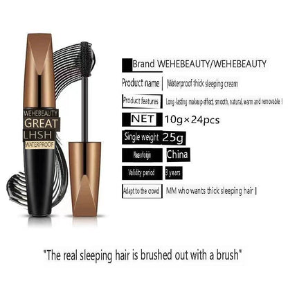 4D Silk Fiber Lash Mascara 2 In 1 Mascara Waterproof Lengthening Cosmetics Eye Mascara Ship Lashes Curling Thick Eye Makeup B0G0 - FLORANZANI- Beauté & Santé