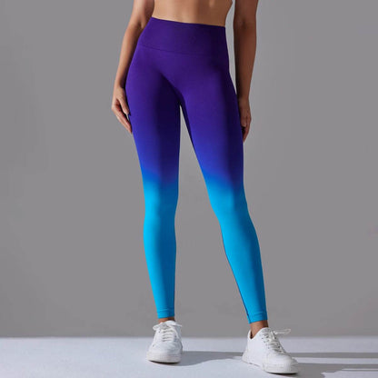 Gradual Change Yoga Pants High Waisted Gym Leggings Sport Women Fitness Seamless Female Legging Tummy Control Running Training - FLORANZANI- Beauté & Santé