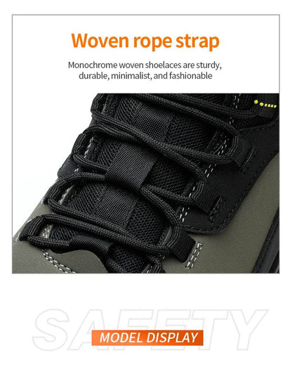 Indestructible Safety Shoes Anti-puncture Work Hiker Boots Anti Shock High Top Sneakers Security Protective Shoes for Men - FLORANZANI- Beauté & Santé