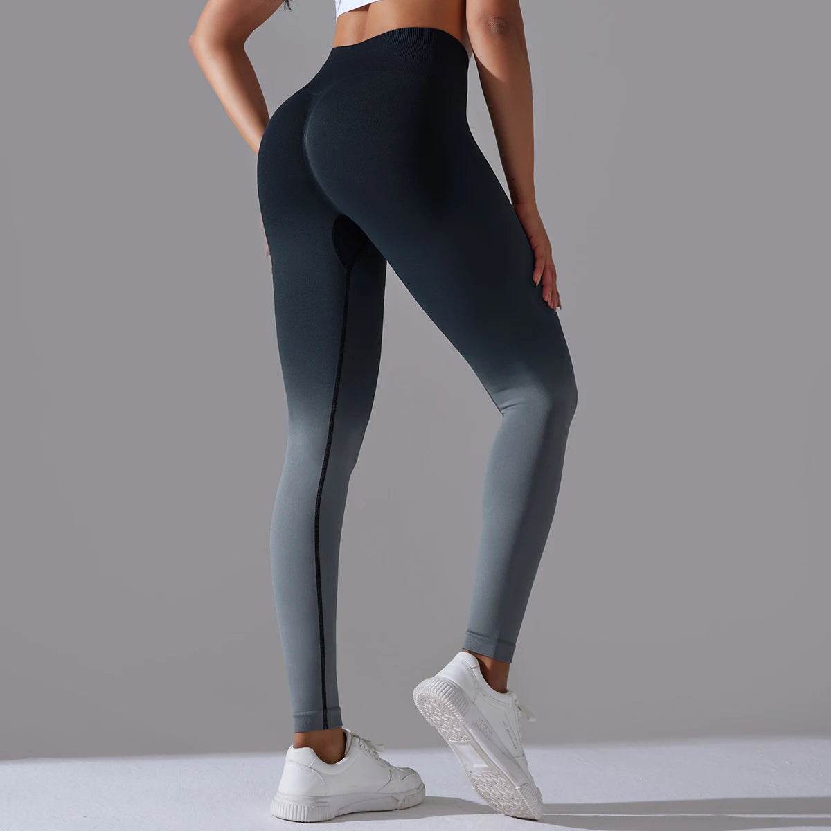 Gradual Change Yoga Pants High Waisted Gym Leggings Sport Women Fitness Seamless Female Legging Tummy Control Running Training - FLORANZANI- Beauté & Santé