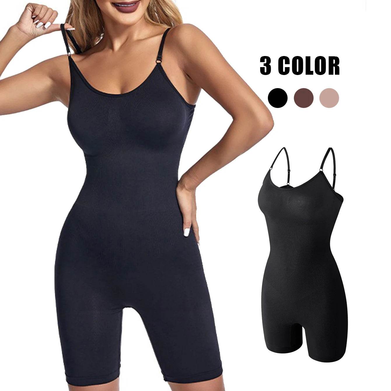 Women Bodysuit Sexy Shapewear Boxer Briefs Tummy Control Full Shaper Slimming Sheath Butt Lifter Thigh Slimmer Abdomen Corset - FLORANZANI- Beauté & Santé