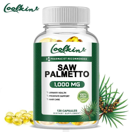 Saw Palmetto Capsules, Fatty Acids and Essential Nutrients From Saw Palmetto Berries Men's Health Support Non-GMO - FLORANZANI- Beauté & Santé