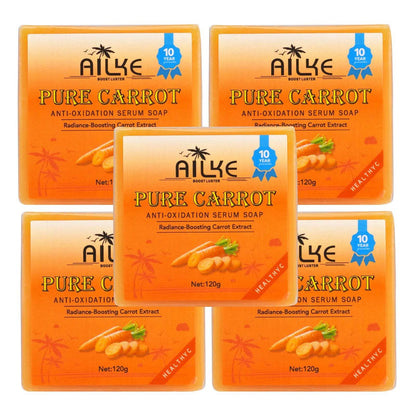 AILKE Carrot Whitening Anti Oxidant Soap, With Vitamin C, Boost Collagen, Skin Brightening and Glowing, For Body & Face - FLORANZANI- Beauté & Santé