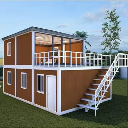 Customized Factory Custom 3 4 Bedroom Prefab Container Homes 40ft Luxury Prefabricated Container Flat Pack House with 2 Storey - FLORANZANI- Beauté & Santé