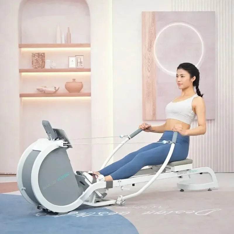 Foldable double-track smart rowing magnetoresistance, silent home fitness equipment - FLORANZANI- Beauté & Santé