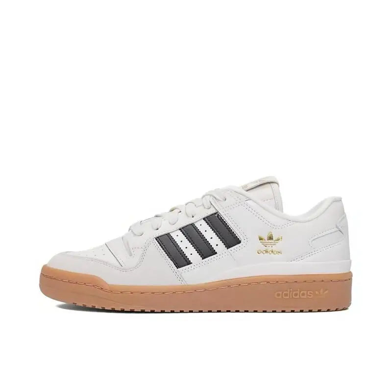 Adidas Forum Men's and Women's Casual Retro Low Cut Wear-resistant Versatile Sports Skateboarding Shoes