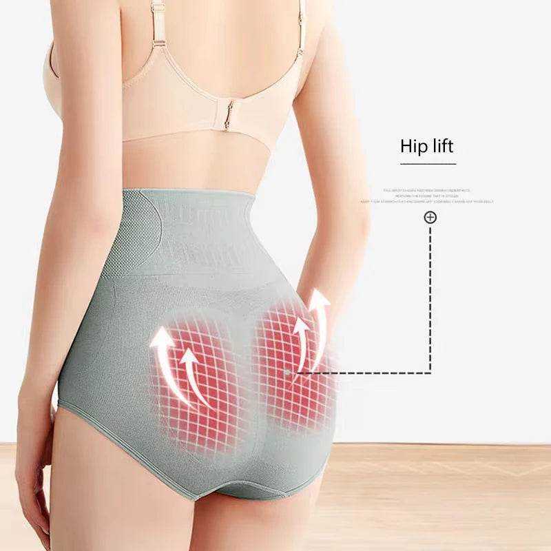 FINETOO Women High Waist Shaping Panties Breathable Body Shaper Slimming Tummy Underwear Butt Lifter Control Panties Shaperwear - FLORANZANI- Beauté & Santé