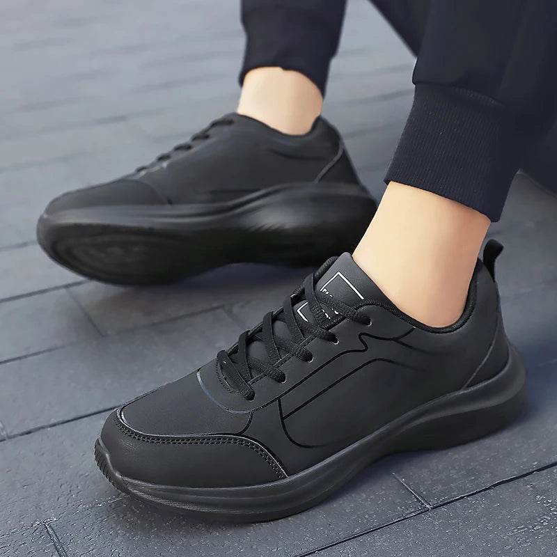 New Men Running Shoes Winter Warm Male Sneakers Anti-slip Breathable Men's Walking Shoes Lace Up Soft Casual Shoes Lightweight - FLORANZANI- Beauté & Santé