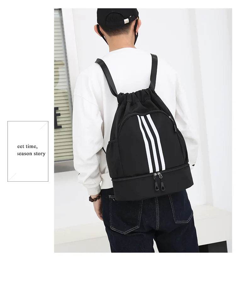 Outdoor Fitness Backpack Basketball Gym Bag Backpack Women Men Travel Soccer Football Storage Bags Training Drawstring Sport Bag - FLORANZANI- Beauté & Santé