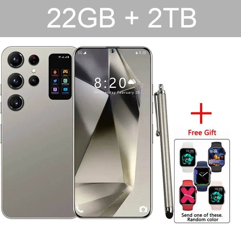 2025 Cellphones S24 Ultra 7.3 Inch 4G 5G Original Smartphone Dual SIM Android 14 Cell Phone Global Version Smart Mobile Phones - FLORANZANI- Beauté & Santé