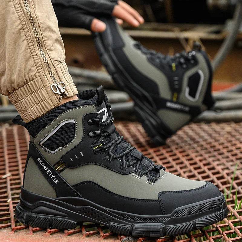 Indestructible Safety Shoes Anti-puncture Work Hiker Boots Anti Shock High Top Sneakers Security Protective Shoes for Men - FLORANZANI- Beauté & Santé